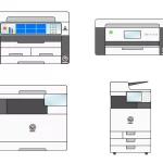 プリンター、複合機のフリーイラスト