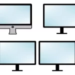 PCモニターのフリーイラスト