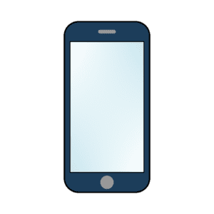 スマホのフリーイラスト（ネイビー）