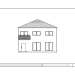 建築図面のイラスト
