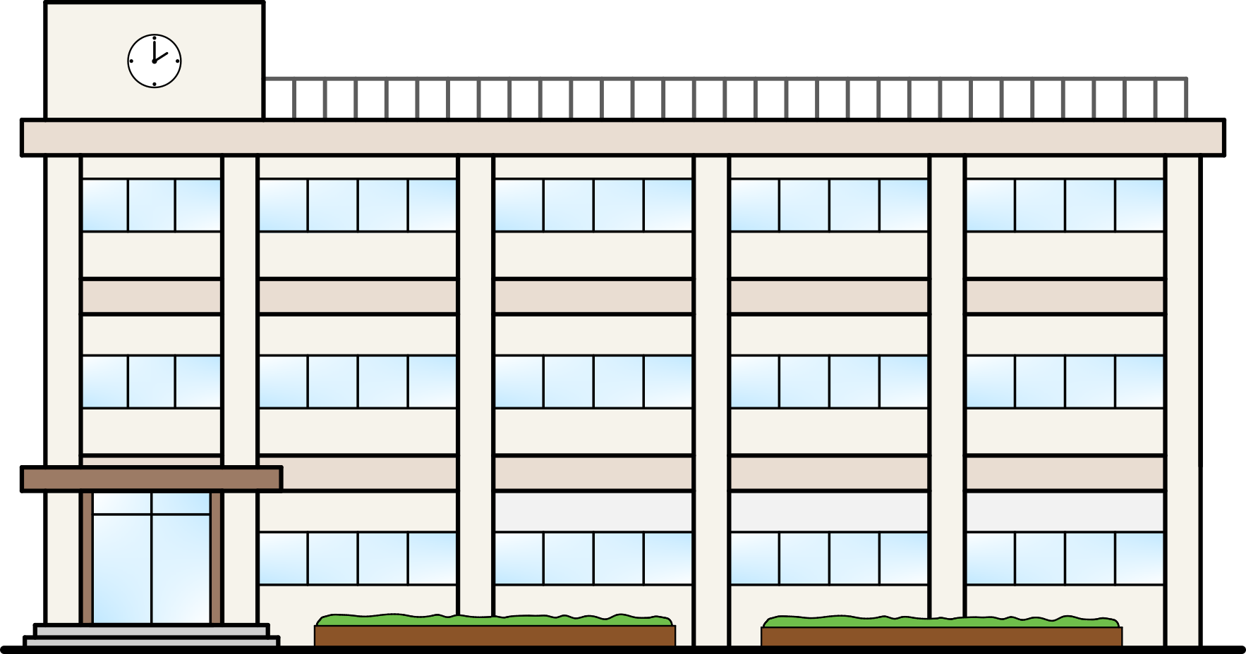 かわいい学校建物