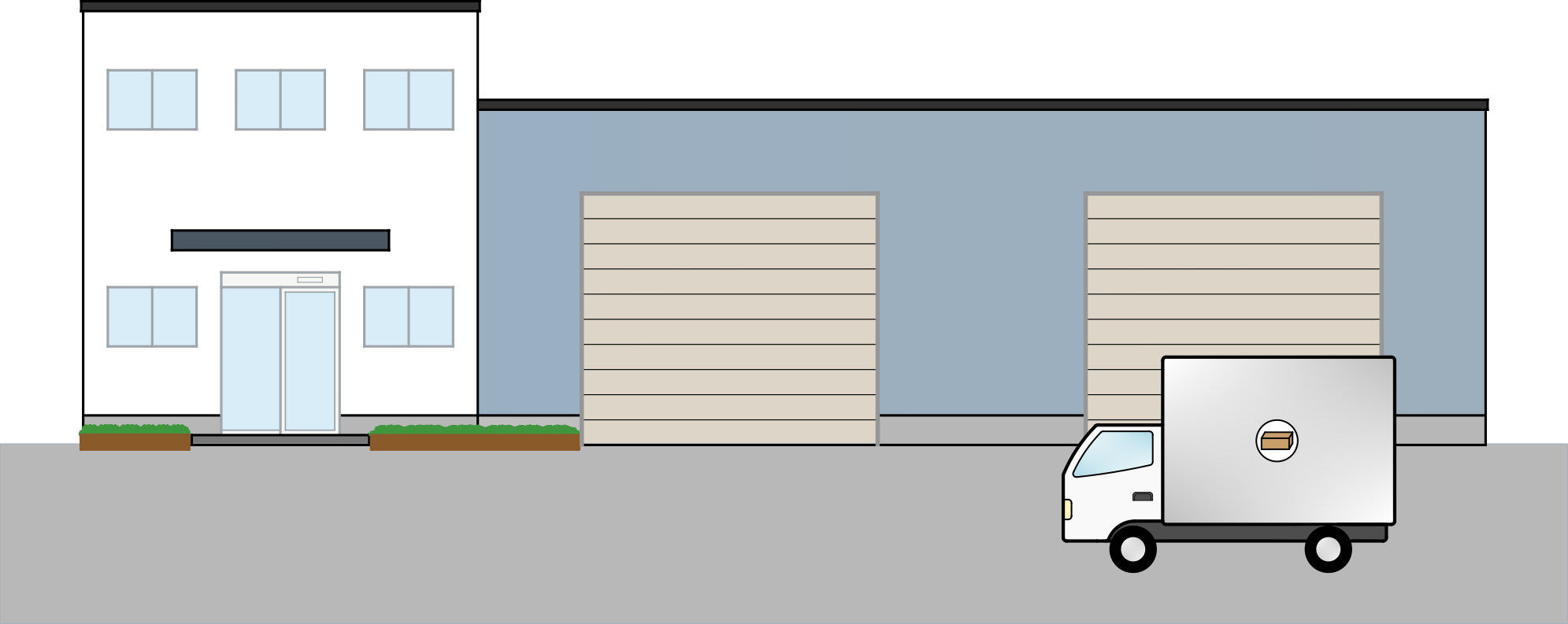 配送センター・営業所のイラスト