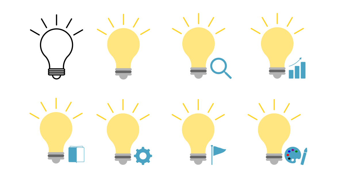 電球のフリーイラスト