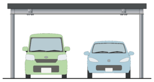 カーポートのイラスト