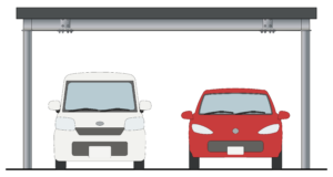 カーポートのイラスト