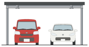 カーポートのイラスト