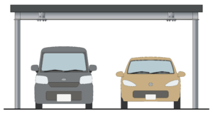 カーポートのイラスト